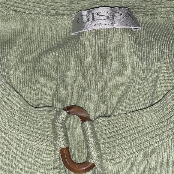 Gispa Italian Green Sweater Dress Size Small - Picture 3 of 4